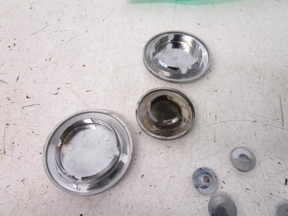 95 Kawasaki ZX 6E ZX600 Ninja Swingarm Frame Trim Caps 11012-1657 1990-2000