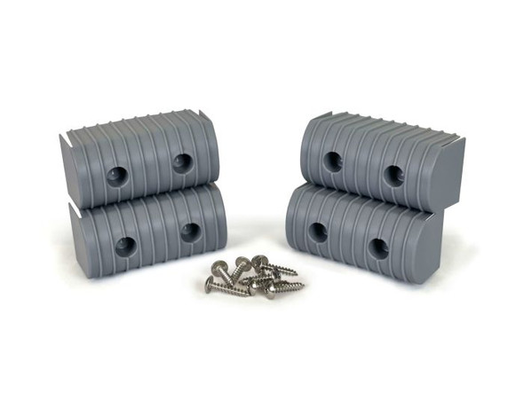 Caliber 4pk Grey 2in x 4in BunkWrap End Cap Kit 23051