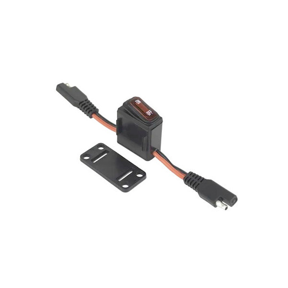 Bazooka LED Illuminated Inline Switch 16A 12V SAE Plug PR-ILS16
