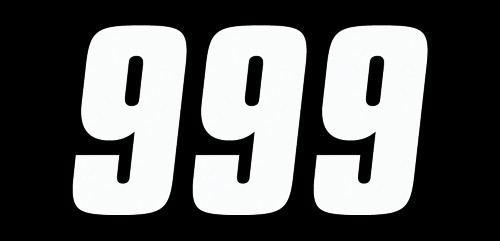 Factory Effex 3pk 4in Factory Number 9 Stickers White 08-90019