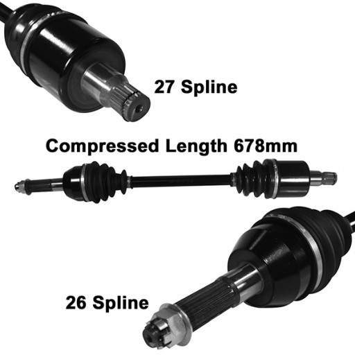 ArmorTech HeavyDuty Rear Left or Right CV Axle Stock 10-14 for Polaris RZR 4 800