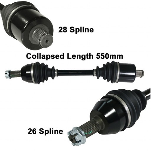 13-17 for Polaris Scrambler 850 All ArmorTech HD Rear Left or Right CV AxleStock
