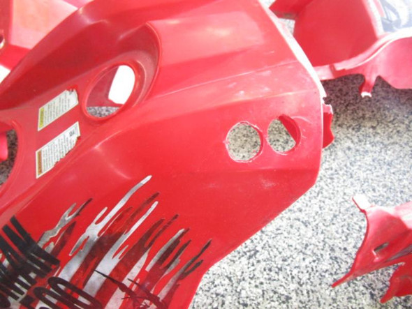 11 Polaris Sportsman 500 HO OEM Front Rear Fenders Indy Red 2634108-293 2011