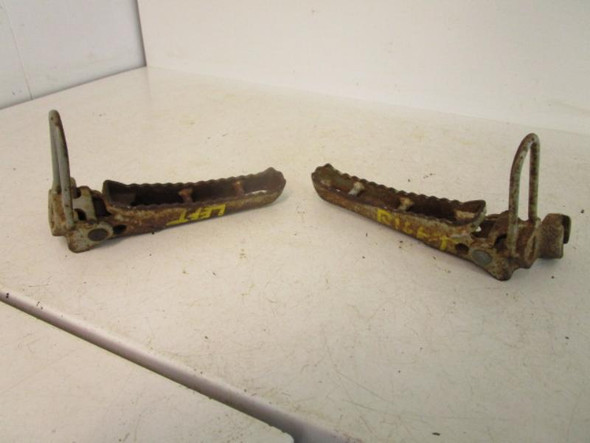 87 Kawasaki KSF 250 Mojave Left Right Foot Peg Rests 34028-1202 1987