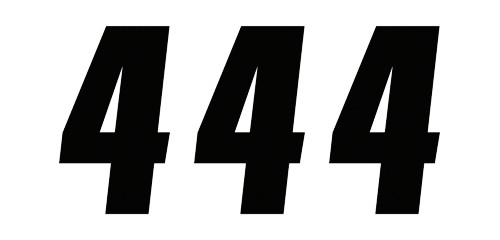 Factory Effex 3pk 6in Factory Number 4 Stickers Black 08-90044