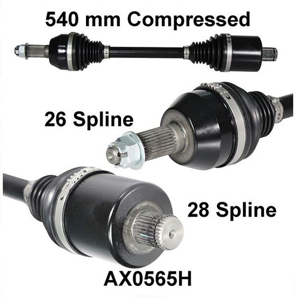 15-19 for Polaris RZR 900 50" 55" ArmorTech Heavy Duty Rear Right CV Axle Stock