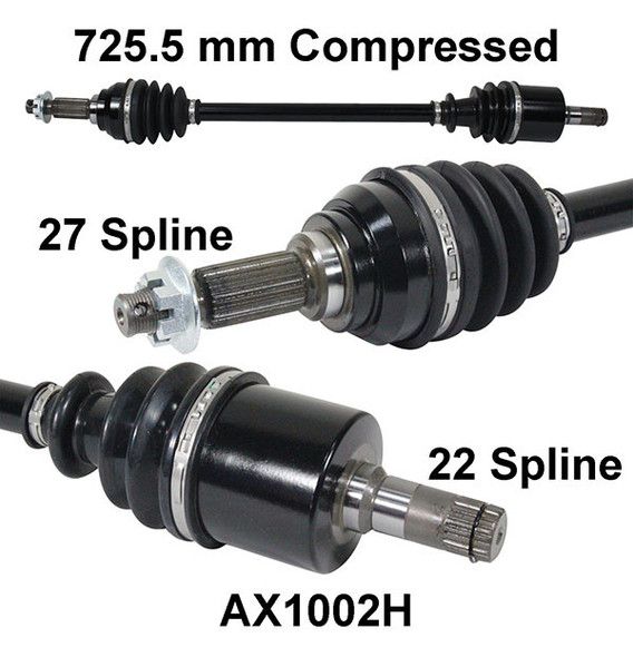 18-20 for John Deere Gator XUV855E M ArmorTech Heavy Duty Front Left Axle Stock