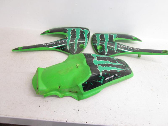 05 2005 Kawasaki KX 85 Aftermarket Radiator Shrouds Rear Fender