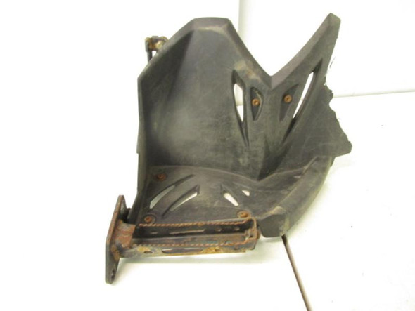 07 Polaris Outlaw 525 IRS Left Side Foot Rest Heel Guard 5436189-070 2007-2008