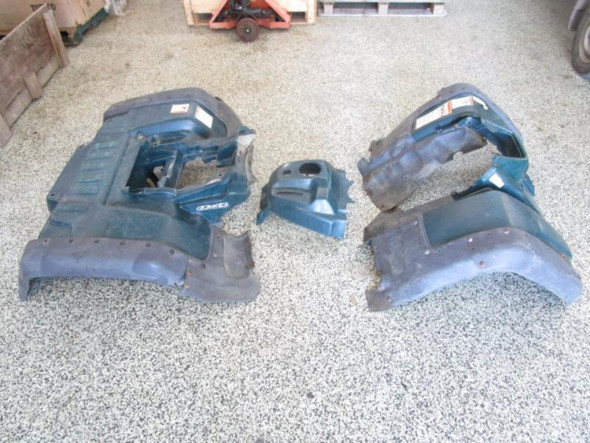 00 Suzuki LTA 500F QuadMaster Front Rear Fenders Green 53111-09F02-Y9N 2000-2001