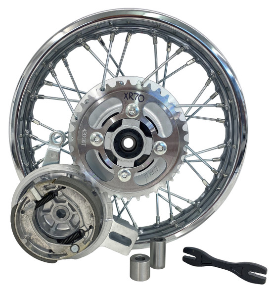 Complete Rear Rim Wheel Brake Sprocket for Honda CRF 70 XR 70