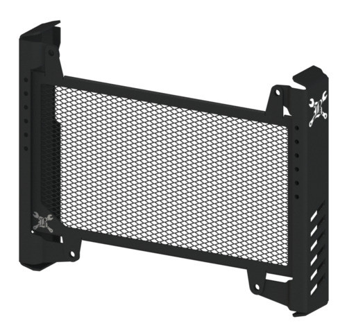 Slash Cut Radiator Guard Black Burly Brand B10-3009B