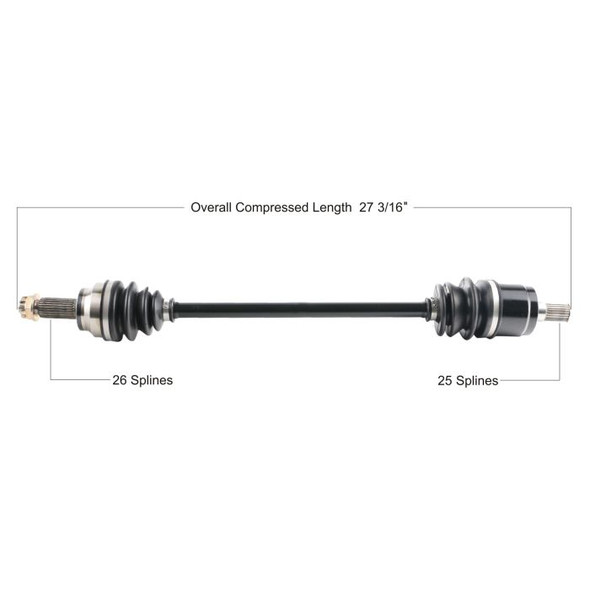 Tytaneum Rear Left CV Axle HON-7040 for Honda Pioneer 700 700-4 2015-2016