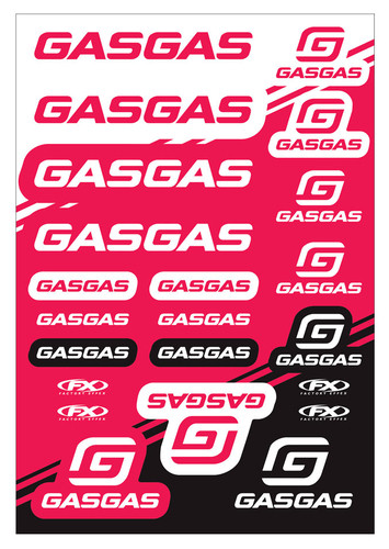 Factory Effex GasGas Sticker Sheet 25-68730