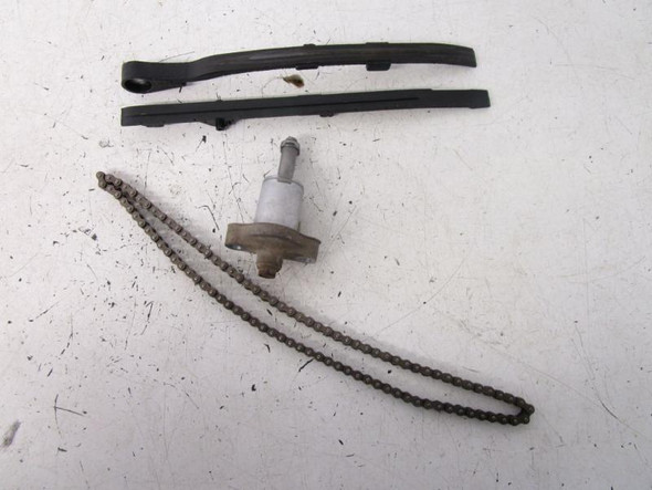 87 Honda TRX 125 Fourtrax Cam Tensioner Guides and chain 14550-HB6-000 1987-1988