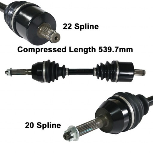 14-17 fits Polaris Sportsman 570 ArmorTech HD Front Left or Right CV Axle Stock