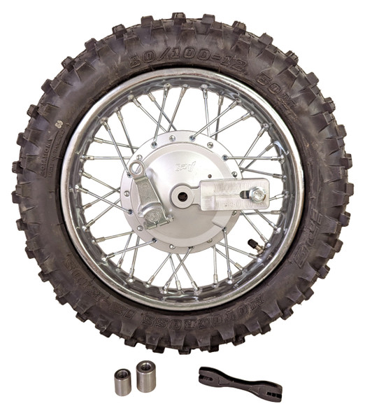 Complete Rear Rim Wheel Brake Sprocket w Tire for 2003-05 Suzuki DRZ 110 DRZ110