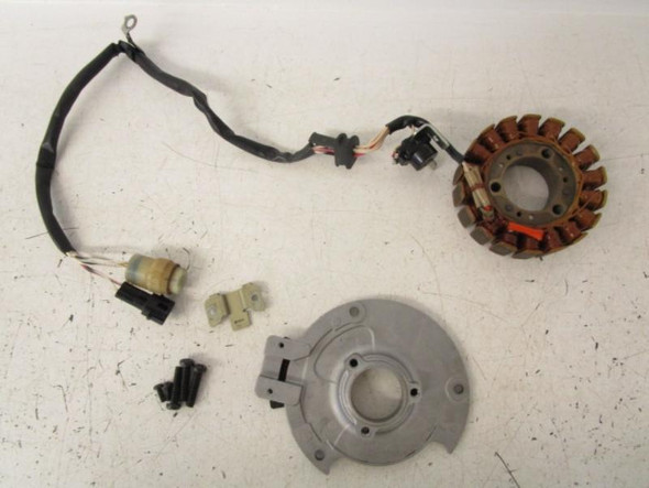 2009 Yamaha YFM 125 Grizzly OEM Stator and Plate 1C5-81410-00-00 2004-2013