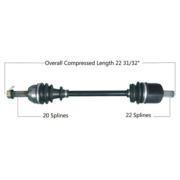 Tytaneum Front Left Right CV Axle 813-0166