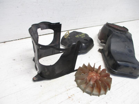 95 Honda CH 80 Elite Fan Blade and Cylinder Cover 1995
