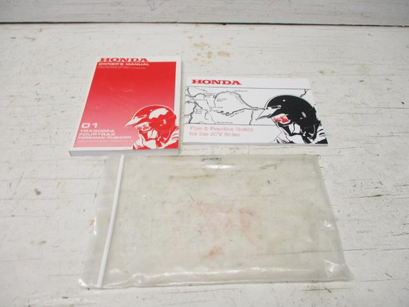 01 Honda TRX 500 FA Rubicon Owners Manual 2001