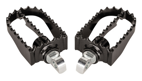 MX Style Pegs Adjustable Footpegs 58mm 2.5" Black Burly Brand B13-1000