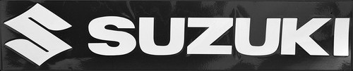 Factory Effex 12in Suzuki Sticker White 08-94412