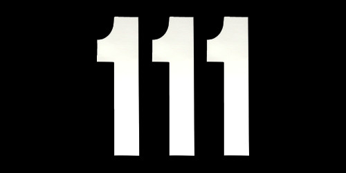 Factory Effex 3pk 6in Number 1 Stickers White 02-4461