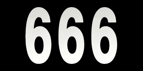 Factory Effex 3pk 6in Number 6 Stickers White 02-4466
