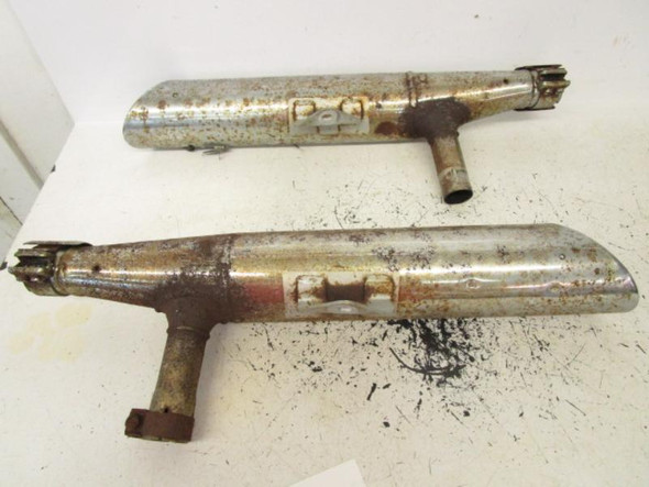 1987 Suzuki VS 700 Intruder Left Right Exhaust Muffler 14340-38A70-H01 1986-1987