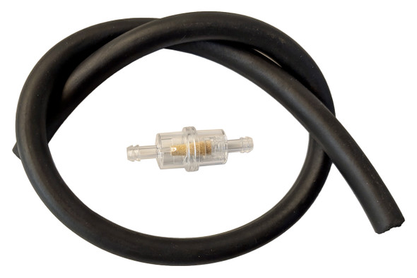 Emgo 1/4" Clear Fuel Filter w/ 2 Feet Fuel Line for Yamaha 98-06 Grizzly YFM 660