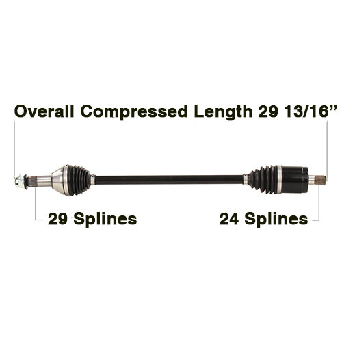 Tytaneum Front Left Right HD CV Axle for Can-Am Defender HD10 Max HD10 XMR 19-22
