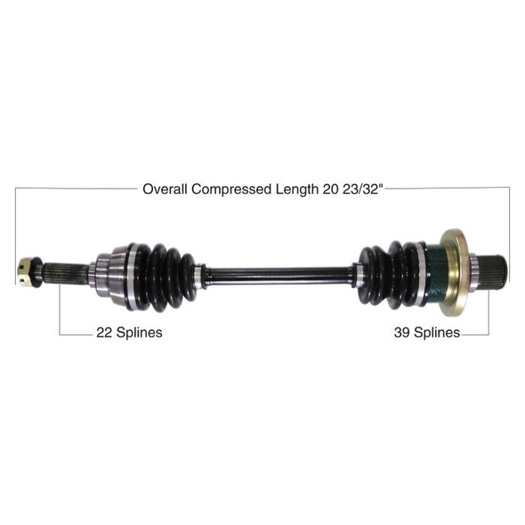 Tytaneum Rear Left Right CV Axle for Suzuki King Quad 700 LTA700X 4x4 2005-2007