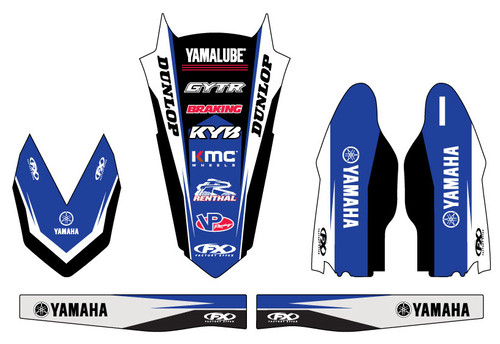 Factory Effex Sticker Trim Kit 17-50210 for Yamaha YZ125 250 15-21