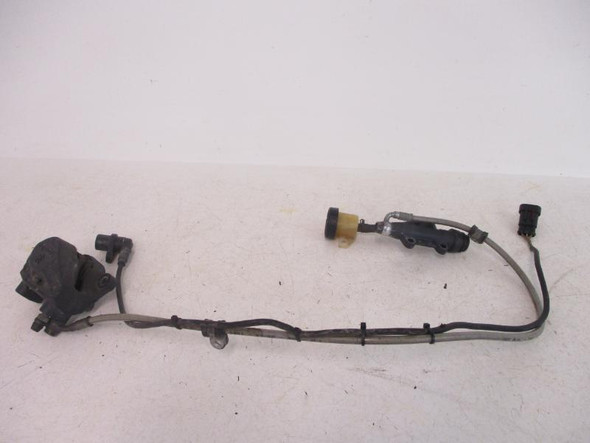 06 Ducati Multistrada 620 Red Rear Brake Caliper Master Cylinder Hose Line 2006