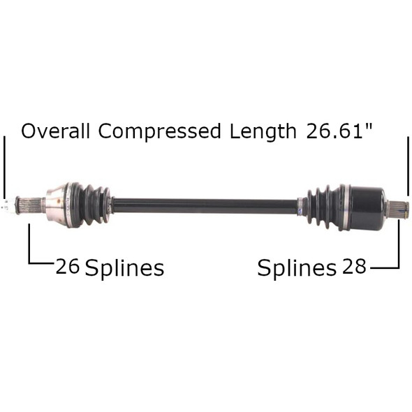Tytaneum Front Left Right CV Axle POL-7096