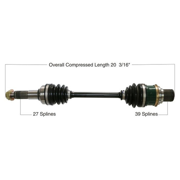 Tytaneum Rear Left Right CV Axle for Kodiak Grizzly 450 4x4 05-07 Grizzly 400 07