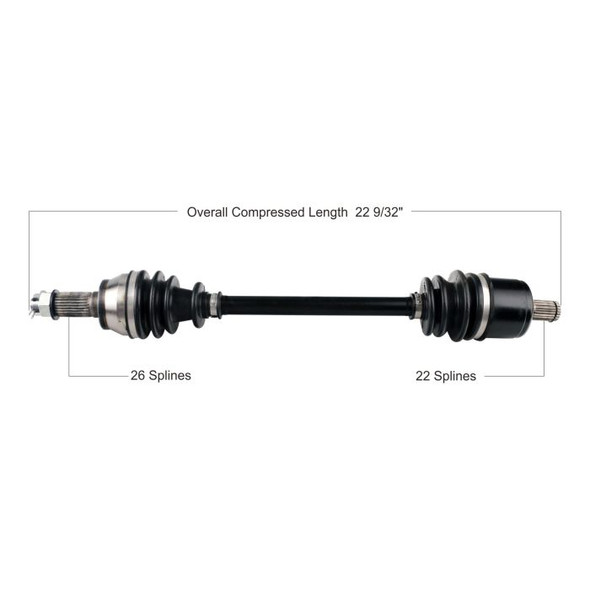 Tytaneum Front Left Right CV Axle 813-0179