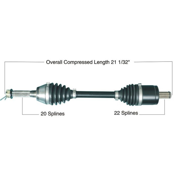 Tytaneum Front Left Right CV Axle 813-0131