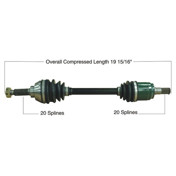 Tytaneum Front Left Right CV Axle 813-0184