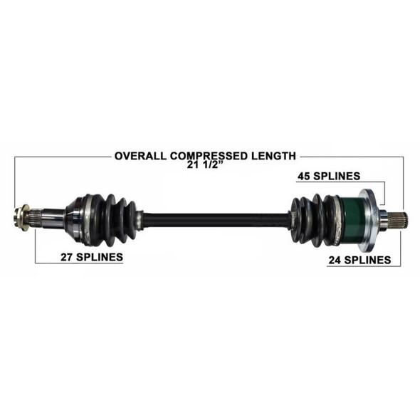 Tytaneum Front Left CV Axle 813-0006