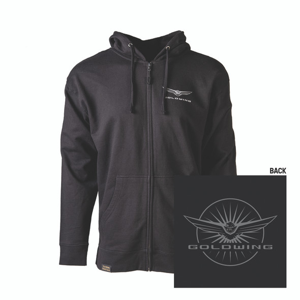 Factory Effex Honda Gold Wing Burst Zip-Up Hoodie Black