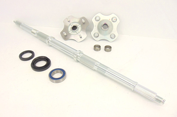88-92 for Honda TRX 300 Fourtrax Axle w/Bearing Kit& 2 Rear Wheel Hubs w/Spacers