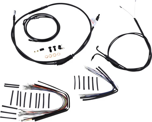 18" Ape Hanger Cable Kit Black Burly Brand B30-1020