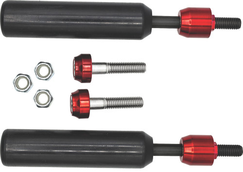 Red Stainless Steel Aluminum Delrin Shock Mount Sliders Santoro Fabworx SF50002