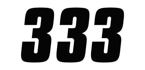 Factory Effex 3pk 7in Factory Number 3 Stickers Black 08-90083