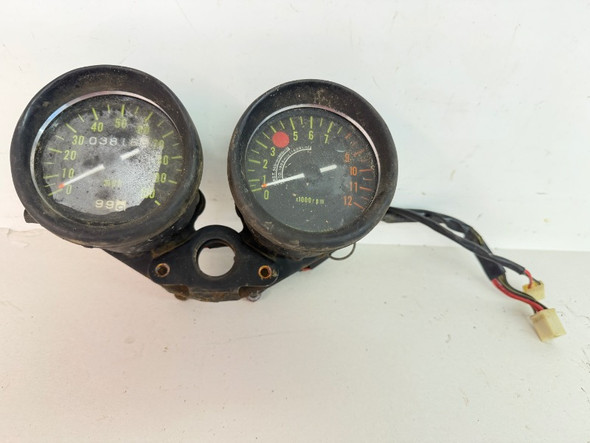 1971-1975 Kawasaki F6 F7 Enduro 125 175 Speedometer Tachometer Cluster and Mount