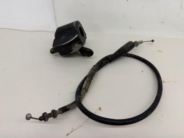 1998 Kawasaki KEF 300 Lakota Thumb Throttle and Cable 39074-1055 1992-2003