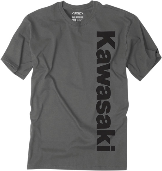 Factory Effex Kawasaki Vertical Short Sleeve Shirt Charcoal
