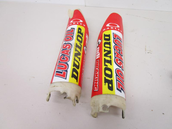 03 Honda CRF 450 R OEM Fork Guards 51610-MEB-750ZA 2003